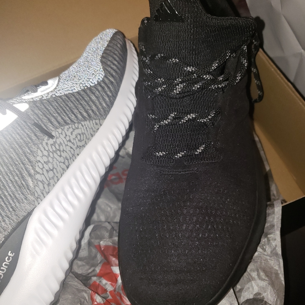 men adidas Sneakers black pair size 13 and grey